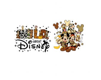 Paquete de imágenes PNG del reino animal, diseño para camiseta de vacaciones de safari, imágenes prediseñadas de ratón leopardo y amigos, imágenes PNG para sublimación "¡A la naturaleza!", descarga instantánea