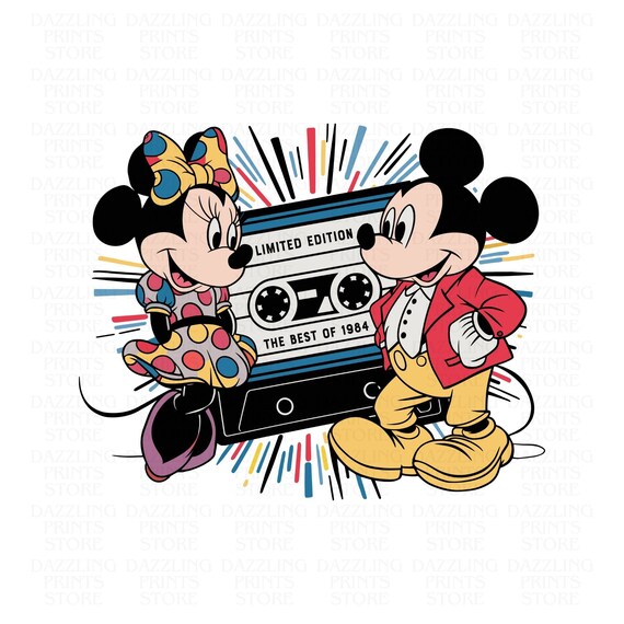 The Best of 1984 Mickey Png, Vintage 1984 Mickey and Friends Svg