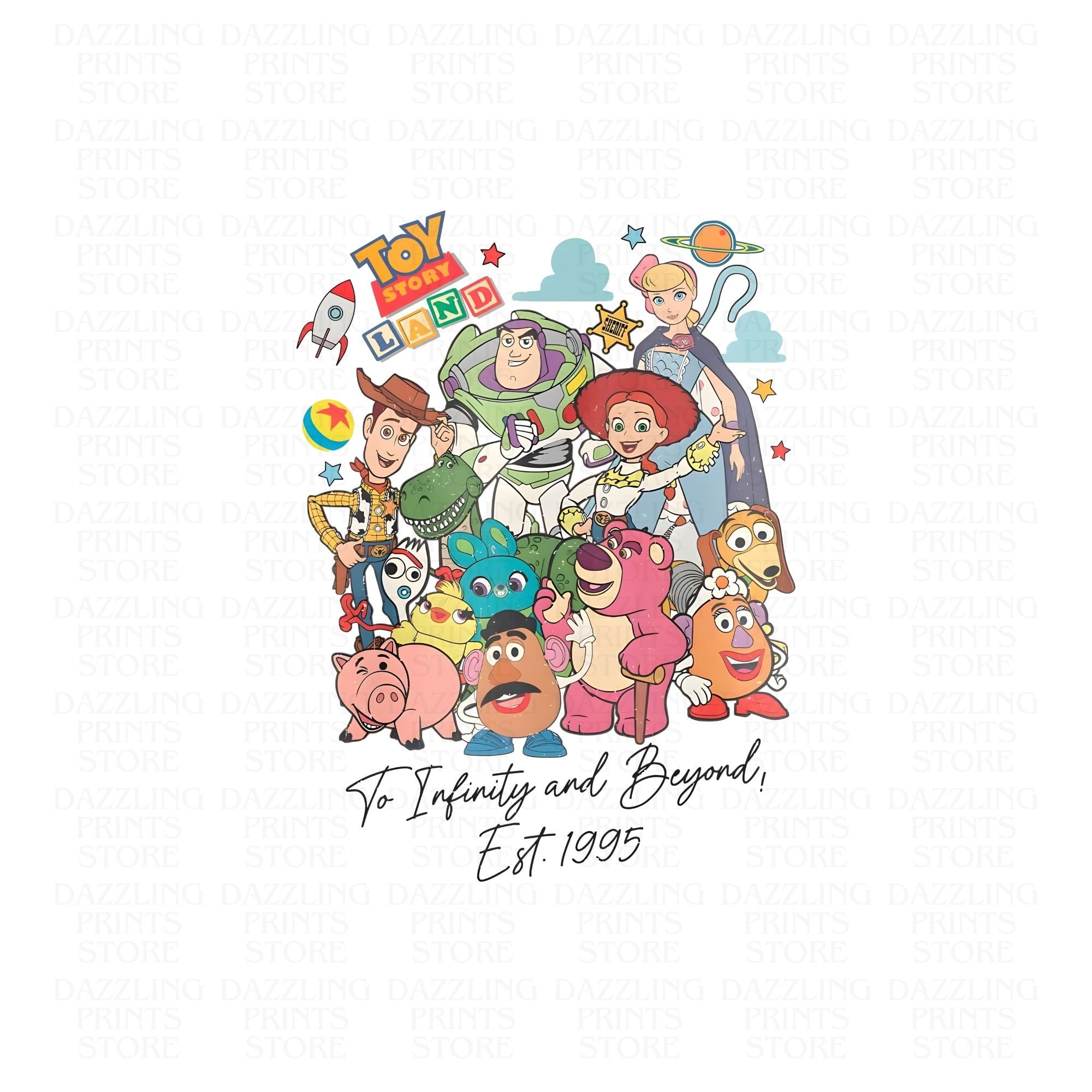 Toy Story Land To Infinity and Beyond 1995,Family Trip 2024 Png, Family Vacation Png, Family Trip Png, Magical Kingdom Png,Digital Download
