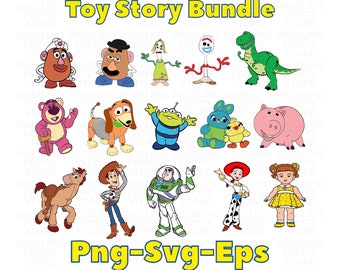 Toy Story Bundle SVG for Cricut and Silhouette Cutting Machines, Woody Svg Files for Cricut, Toy Story Clipart, Toy Story Birthday Png