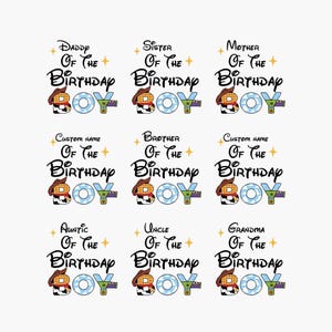 Personalized Custom Toy Story Birthday Name Logo PNG, Toy Story Original Birthday Sublimation, Custom Toy Story Kids Birthday Name Badge png