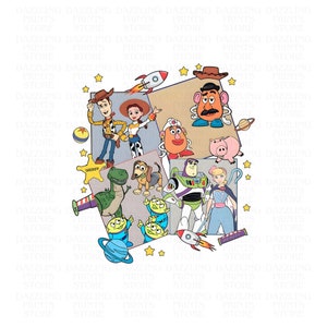 Toy Story Clipart PNG, Pixar clipart ,Family Trip 2024 Png, Family Vacation Png, Family Trip Png, Magical Kingdom Png, Digital Download