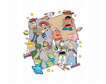 Toy Story Clipart PNG, Pixar clipart ,Family Trip 2024 Png, Family Vacation Png, Family Trip Png, Magical Kingdom Png, Digital Download