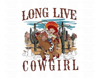 Retro Jessie Long Live Cowgirl Toy Story PNG, Cowgirls Png, Friendship Png, Vacay Mode Png, Magical Kingdom Png, Family Vacation Png