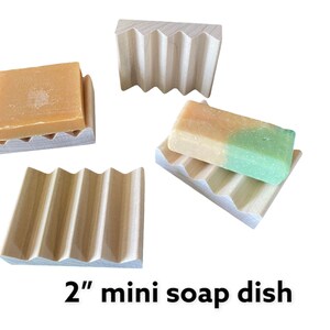 108 sample/travel size solid poplar wood soap dish 2 x 2.75 soap dishes zdjęcie 2