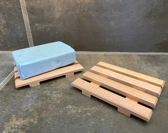 4 natural Spanish cedar wood soap dishes - 100% handcraftd in Redmond, Oregon USA