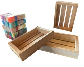 12 natural wood gift trays - handcrafted in the USA - your choice of poplar or alder wood