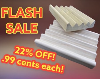 36 count natural wood soap dishes -  FLASH SALE - as low as .99 cents each LIMITED Time Offer