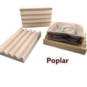 4 natural poplar or red alder wood soap dishes Best Selling Soap Dish of 2023 image 5