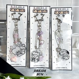 BT21 Baby Keychains | BTS / Cute Kpop Keychains / Kpop Merch / Aesthetic Keychains / Cute Phone Charms