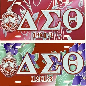 Delta Sigma Theta Vanity Plate