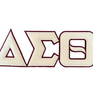 Delta Sigma Theta Chenille  Patches