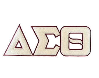 Delta Sigma Theta Chenille  Patches