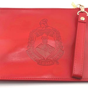 Delta Sigma Theta clutch purse