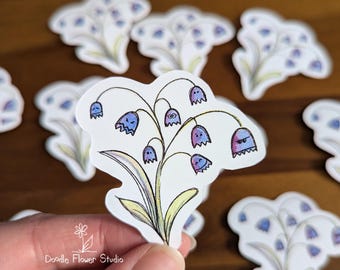 Boo-Bells, Pretty Vicious Monster Flower Sticker: Matte Vinyl