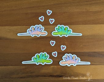 Dino Love Stickers Pack: Matte Vinyl