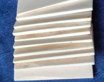 Bovine Bone Slab with Minor Imperfections, Bone Scale Blanks Knife Scale Blanks, Crafting bone Inlay Material, Bone Jewelry,Bone Carving
