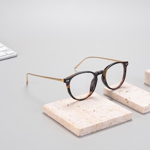 Lunettes en corne de buffle naturelle faites à la main | Montures de lunettes en corne de buffle naturelle | Montures de lunettes faites à la main | Conception unique et port confortable