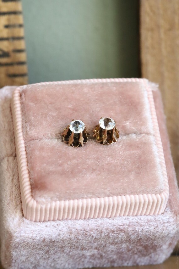 Antique Edwardian c1910 Paste Threaded Back Stud … - image 6