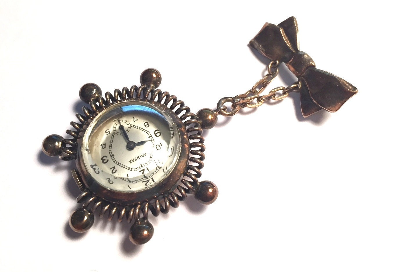 Retro Gold Filled Watch Pin Lapel Etsy