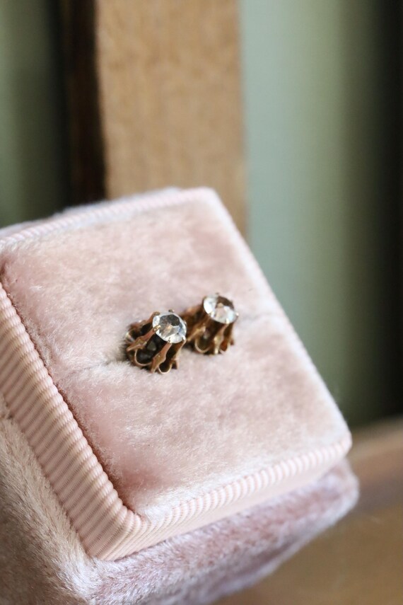 Antique Edwardian c1910 Paste Threaded Back Stud … - image 7