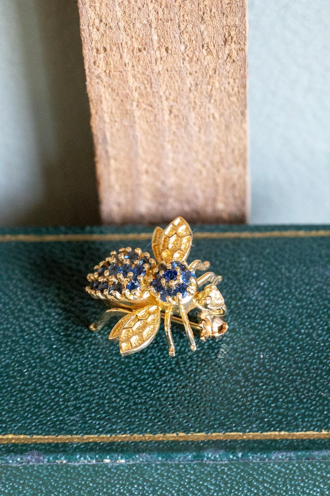 アンティークの蜂のブローチ - Etsy 日本