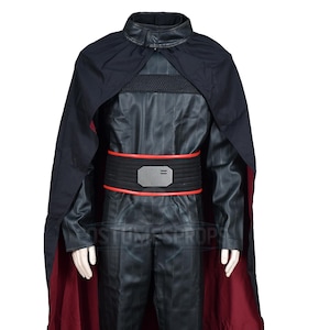 Moff Gideon Cosplay Costume: Faux Leather Vest, Cotton Outfit