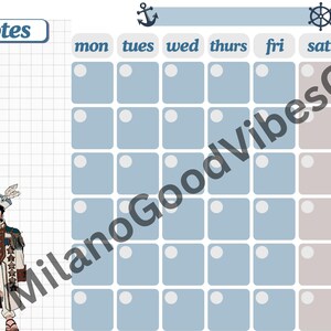 Monthly Calendar Template (One Piece)