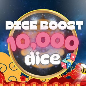 Dice-Boost | 10.000 Würfel | Schnell Senden | Bitte lesen Sie die Beschreibung | Karte |