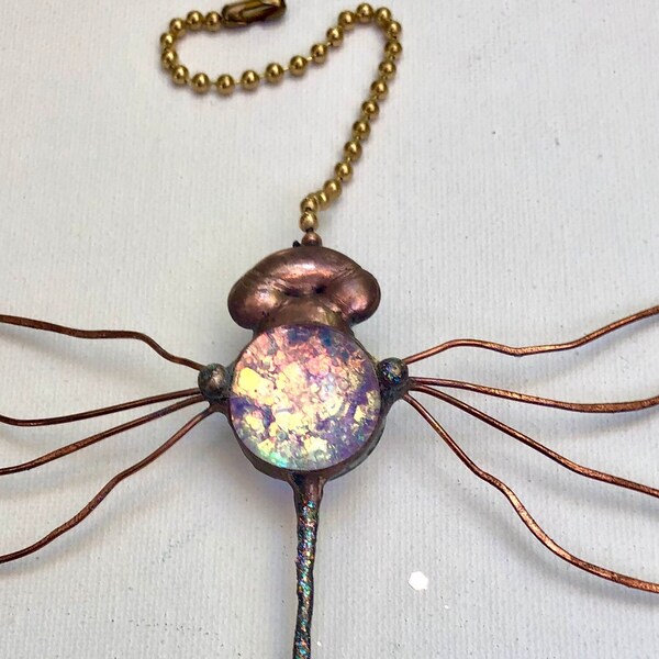 SparkLy Lavender Dragonfly,  Fan Pull, Suncatcher,  Suction Cup Firefly, baby shower, Sun catcher, Screen bug, Hostess gift,