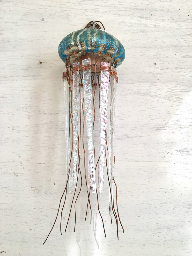 Beach decor jellyfish light jellyfish lamp accent lamp Etsy