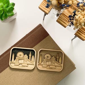 3D Personalised  Magnet, London Souvenir, London gifts, London skyline