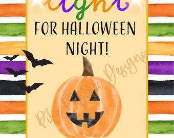 Etiqueta de regalo de Halloween