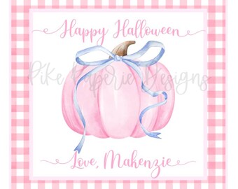 Etiqueta de regalo de Halloween