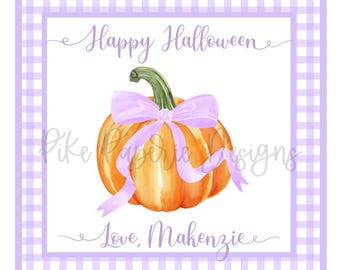 Etiqueta de regalo de Halloween