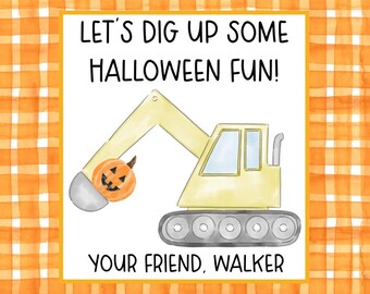 Etiqueta de regalo de Halloween