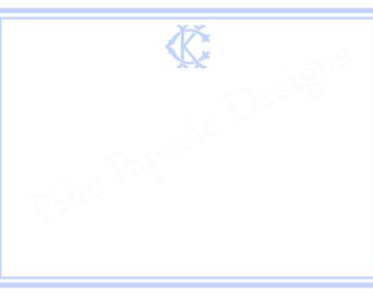 Juego de papelería plana personalizada