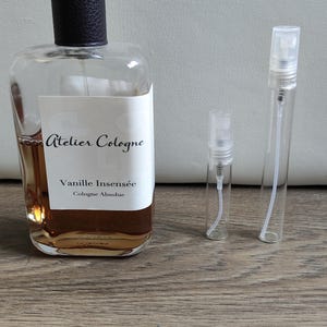 Décant échantillon - Vanille Insensée ATELIER COLOGNE (discontinué) /2ml  5ml