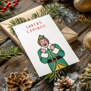 Buddy die Elfe – SANTA'S KOMMT!! [2024] [EU-Papierformate] – Die Größe wird digital auf Standard-Druckgrößen angepasst