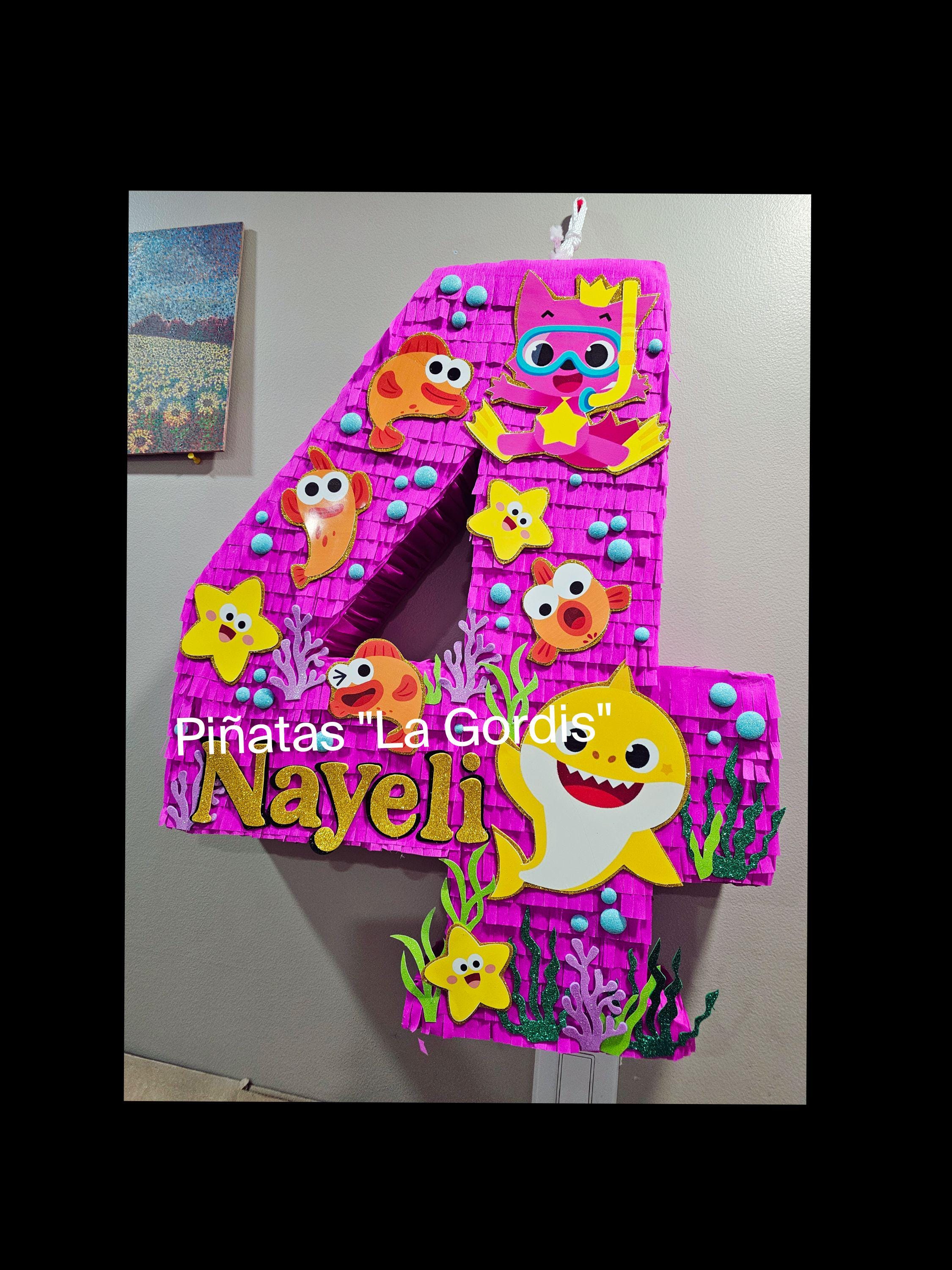 Baby shark piñata / baby shark number piñata/ sea party ideas / baby shark decorations/ unicorn birthday/ baby Supplies