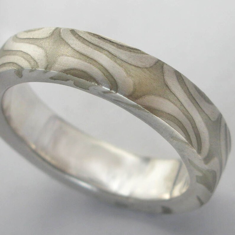 North Star 4-6mm Mokume Ring Size 10 image 4