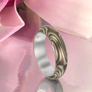 Mokume  Ring Size 6 and 8 Tri color other sizes may be available