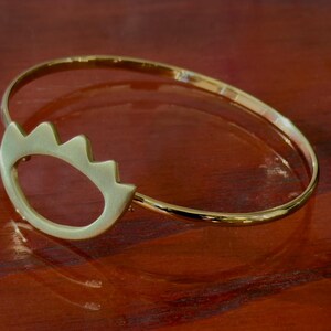 Sunshine Bracelet Brushed Silver or Gold plated over Silver