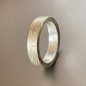 North Star 4-6mm Mokume Ring Size 10 image 6