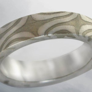 North Star 4-6mm Mokume Ring Size 10 image 5