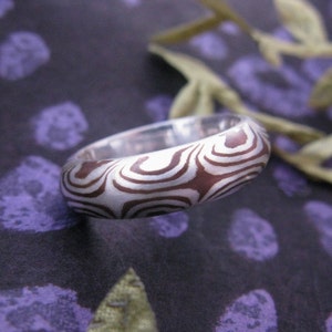 Mokume Gane Ring Desert Night-3-5 mm
