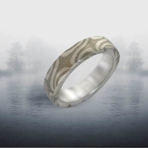 North Star 4-6mm Mokume Ring Size 10 image 3