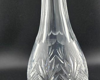 Waterford Crystal Decanter with Stopper – Vintage Cut Glass Liquor Carafe, Made in Ireland