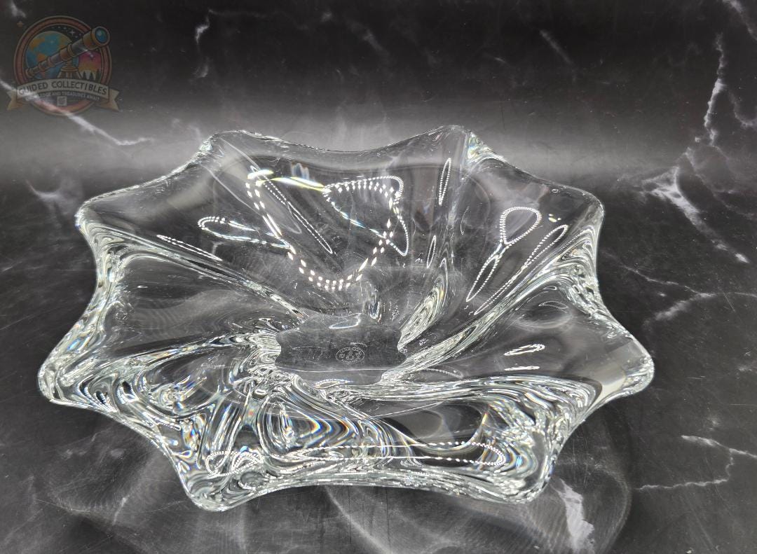 Authentic Baccarat Crystal Bowl Elegant Starburst Design Etsy