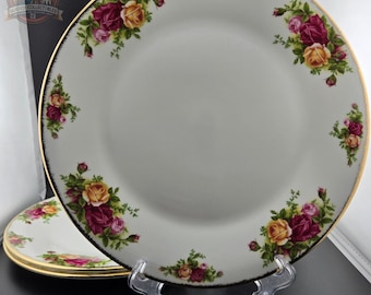 Royal Albert Old Country Roses 10&quot; Dinner Plate - Bone China, England (Sold Individually)